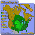 Echinacea angustifolia range map
